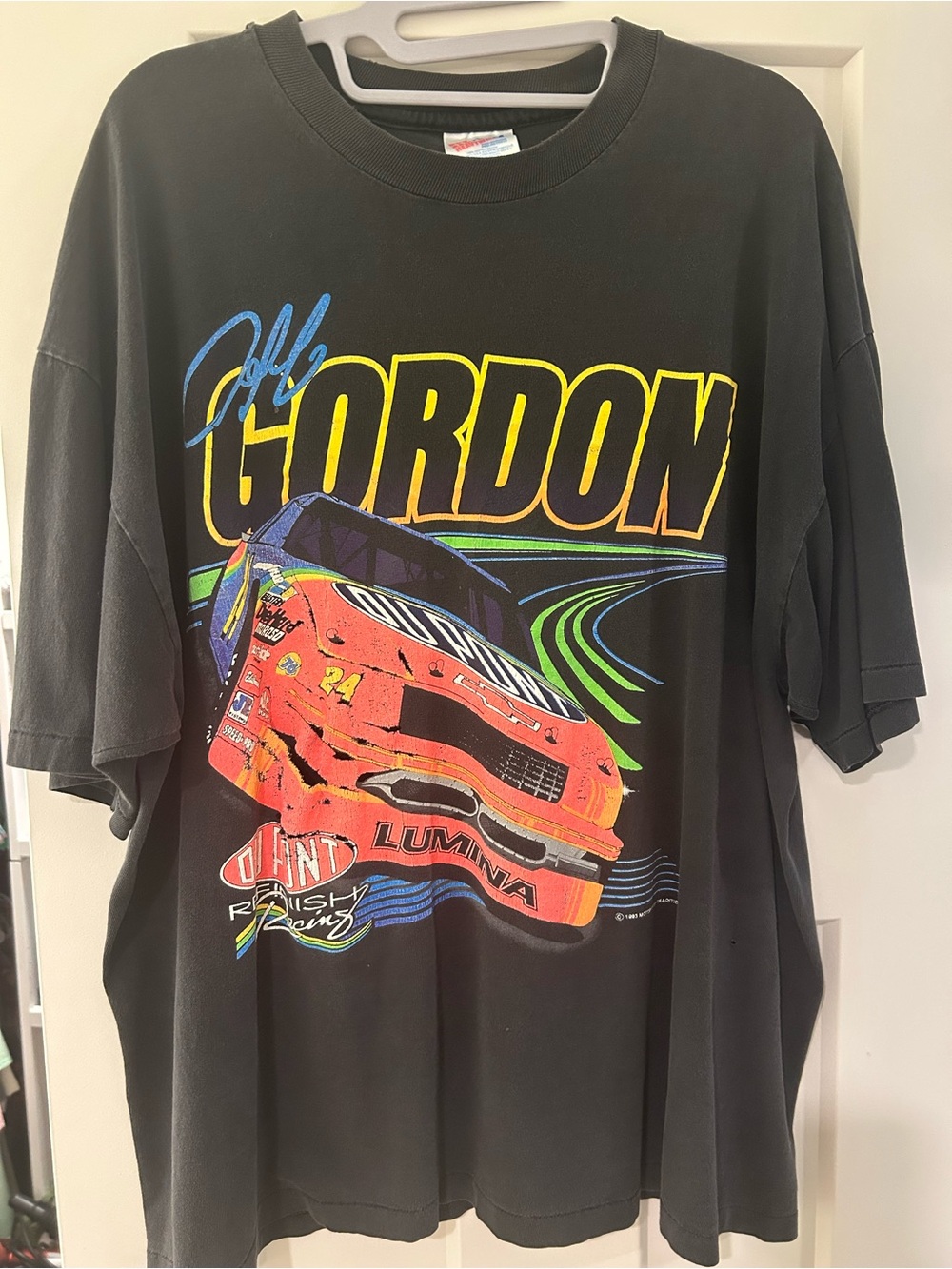 Vintage Jeff Gordon Black Graphic Racing Tee